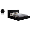 Meridian Dexter Black Corduroy Fabric Full Bed IMAGE 8