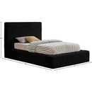  Color_Black  Size_Twin  -- Dexter Black Corduroy Fabric Upholstered Twin Bed IMAGE 7