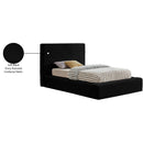  Color_Black  Size_Twin  -- Dexter Black Corduroy Fabric Upholstered Twin Bed IMAGE 8