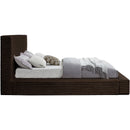  Color_Brown  Size_Full  -- Dexter Brown Corduroy Fabric Upholstered Full Bed IMAGE 4