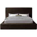  Color_Brown  Size_King  -- Dexter Brown Corduroy Fabric Upholstered King Bed IMAGE 3