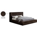 Meridian Dexter Brown Corduroy Fabric King Bed IMAGE 8