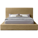  Color_Camel  Size_Full  -- Dexter Camel Corduroy Fabric Upholstered Full Bed IMAGE 3