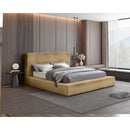  Color_Camel  Size_King  -- Dexter Camel Corduroy Fabric Upholstered King Bed IMAGE 2