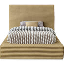  Color_Camel  Size_Twin  -- Dexter Camel Corduroy Fabric Upholstered Twin Bed IMAGE 3