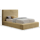 Color_Camel  Size_Twin  -- Dexter Camel Corduroy Fabric Upholstered Twin Bed IMAGE 7