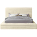  Color_Cream  Size_Queen  -- Dexter Cream Corduroy Fabric Upholstered Queen Bed IMAGE 3