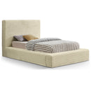  Color_Cream  Size_Twin  -- Dexter Cream Corduroy Fabric Upholstered Twin Bed IMAGE 1
