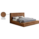 Meridian Dexter Saddle Corduroy Fabric Full Bed IMAGE 8