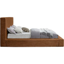  Color_Saddle  Size_King  -- Dexter Saddle Corduroy Fabric Upholstered King Bed IMAGE 4