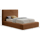  Color_Saddle  Size_Twin  -- Dexter Saddle Corduroy Fabric Upholstered Twin Bed IMAGE 7