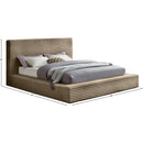  Color_Taupe  Size_King  -- Dexter Taupe Corduroy Fabric Upholstered King Bed IMAGE 7