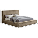  Color_Taupe  Size_Queen  -- Dexter Taupe Corduroy Fabric Upholstered Queen Bed IMAGE 7