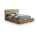  Color_Beige  Size_Full  --  Meridian Dorian Upholstered Platform Bed IMAGE 1