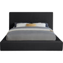 Meridian Dorian Black Velvet King Bed IMAGE 3