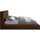 Meridian Dorian Brown Velvet Full Bed IMAGE 4