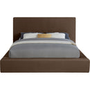  Color_Brown  Size_King  --  Dorian Brown Velvet Upholstered King Bed IMAGE 3
