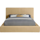 Meridian Dorian Camel Velvet Full Bed IMAGE 3