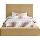  Color_Camel  Size_Twin  --  Dorian Camel Velvet Upholstered Twin Bed IMAGE 3