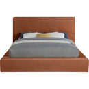  Color_Cognac  Size_Full  --  Dorian Cognac Velvet Upholstered Full Bed IMAGE 3