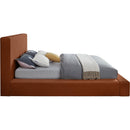  Color_Cognac  Size_Full  --  Dorian Cognac Velvet Upholstered Full Bed IMAGE 4