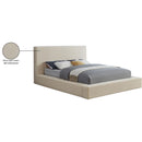 Meridian Dorian Cream Velvet Full Bed IMAGE 8