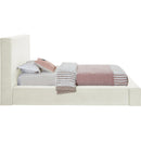  Color_Cream  Size_Twin  --  Dorian Cream Velvet Upholstered Twin Bed IMAGE 4