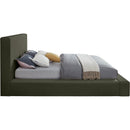 Meridian Dorian Green Velvet King Bed IMAGE 4