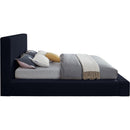  Color_Navy  Size_Full  --  Dorian Navy Velvet Upholstered Full Bed IMAGE 4