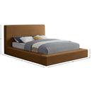 Meridian Dorian Saddle Velvet King Bed IMAGE 7