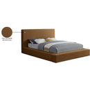 Meridian Dorian Saddle Velvet Queen Bed IMAGE 8