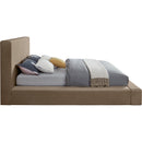  Color_Taupe  Size_Full  --  Dorian Taupe Velvet Upholstered Full Bed IMAGE 4