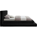 Meridian Drew Black Corduroy Fabric Full Bed (3 Boxes) IMAGE 4