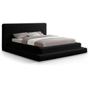  Color_Black  Size_King  -- Drew Black Corduroy Fabric Upholstered King Bed IMAGE 1