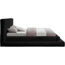  Color_Black  Size_King  -- Drew Black Corduroy Fabric Upholstered King Bed IMAGE 4
