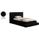 Meridian Drew Black Corduroy Fabric Twin Bed (3 Boxes) IMAGE 8
