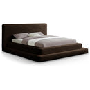  Color_Brown  Size_Full  -- Drew Brown Corduroy Fabric Upholstered Full Bed IMAGE 1