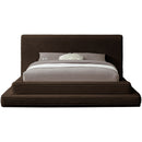 Meridian Drew Brown Corduroy Fabric Queen Bed (3 Boxes) IMAGE 3