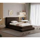  Color_Brown  Size_Twin  -- Drew Brown Corduroy Fabric Upholstered Twin Bed IMAGE 2
