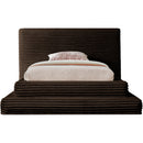  Color_Brown  Size_Twin  -- Drew Brown Corduroy Fabric Upholstered Twin Bed IMAGE 3