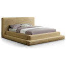  Color_Camel  Size_King  -- Drew Camel Corduroy Fabric Upholstered King Bed IMAGE 1