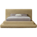 Meridian Drew Camel Corduroy Fabric Queen Bed (3 Boxes) IMAGE 3