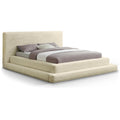  Color_Cream  Size_Full  -- Drew Cream Corduroy Fabric Upholstered Full Bed IMAGE 1