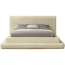  Color_Cream  Size_Full  -- Drew Cream Corduroy Fabric Upholstered Full Bed IMAGE 3