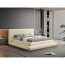 Meridian Drew Cream Corduroy Fabric King Bed (3 Boxes) IMAGE 2