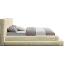 Color_Cream  Size_King  -- Drew Cream Corduroy Fabric Upholstered King Bed IMAGE 4