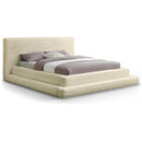  Color_Cream  Size_Queen  -- Drew Cream Corduroy Fabric Upholstered Queen Bed IMAGE 1