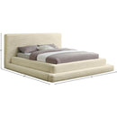  Color_Cream  Size_Queen  -- Drew Cream Corduroy Fabric Upholstered Queen Bed IMAGE 7