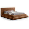  Color_Saddle  Size_Full  -- Drew Saddle Corduroy Fabric Upholstered Full Bed IMAGE 1