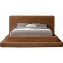  Color_Saddle  Size_Full  -- Drew Saddle Corduroy Fabric Upholstered Full Bed IMAGE 3
